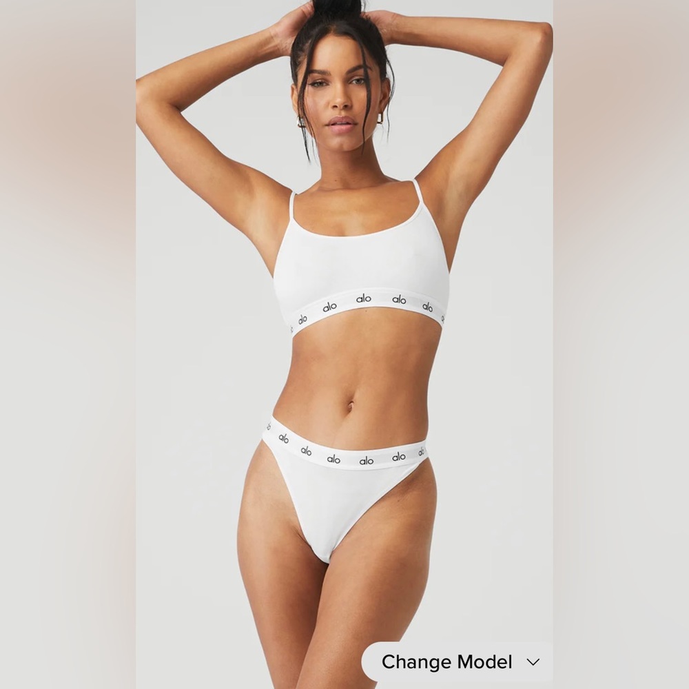 NWT Alo icon cami bra size S white